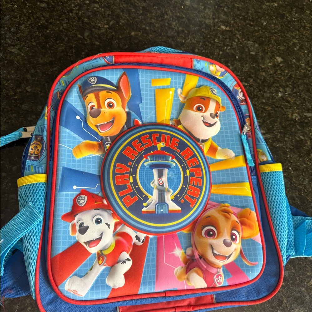 Paw Patrol Preschool Backpack - Blue and Red